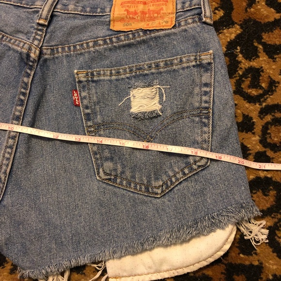 SOLD. Levi’s | Custom Vintage Distressed Shorts - Picture 5 of 8